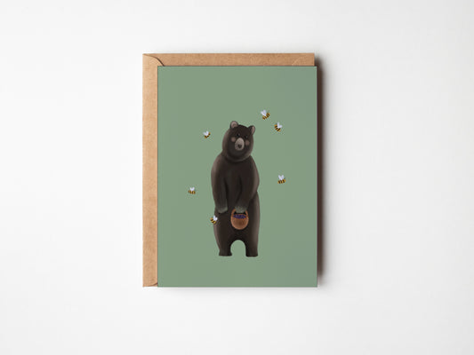 Postkarte Bär, A6