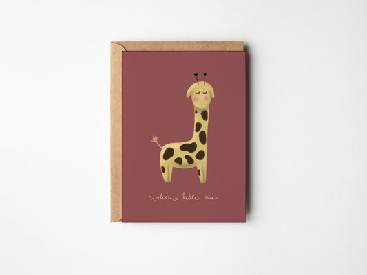 Klappkarte Giraffe, A6