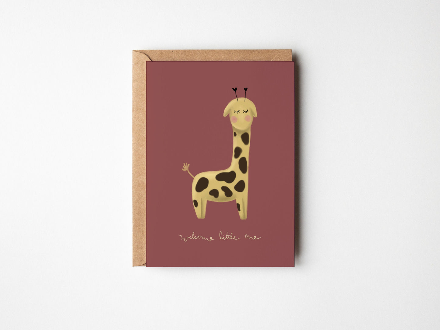 Klappkarte Giraffe, A6