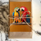 Postkarte Papageie, A6